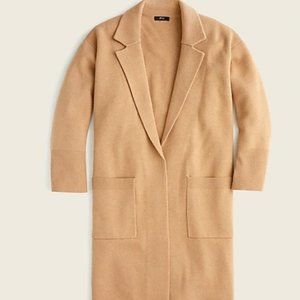 J. Crew Ella open-front long sweater-blazer